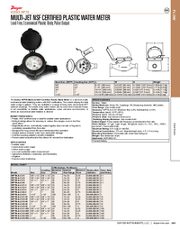 Thumbnail of document Brochure - WPTN Multi-Jet NSF Certified Plastic Water Meter